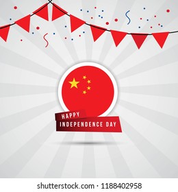 Happy China Independence Day Vector Template Design Illustration