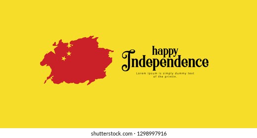 Happy china Independence Day Vector Template Design Illustration
