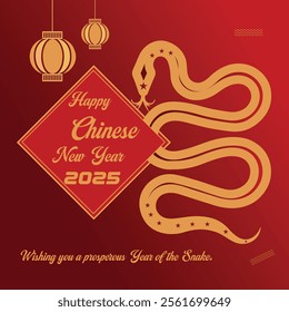 Happy chines new year celebration 2025. year of snake celebration. Lunar new year