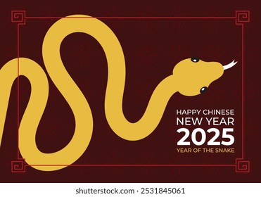 Happy Chinese Lunar New Year 2025. The Year of Snakes