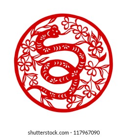 Happy Chinese New Year 2013 : year of the snake (vector graphics)