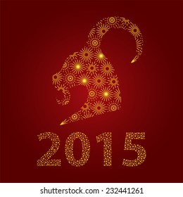 happy Chinese new year 2015,the year of goat