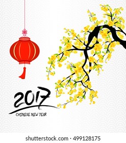 Happy Chinese new year 2017 card