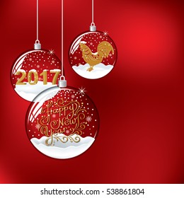 Happy Chinese new year 2017, year of rooster