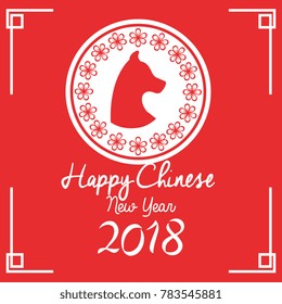 happy chinese new year 2018 poster