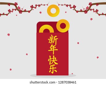 Happy Chinese New Year 2019 graphic and background.