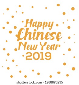 Happy chinese new year 2019 vector illustration. Year of Pig.EPS 10