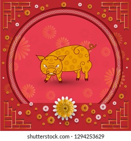 Happy Chinese New Year 2019 year of the pig