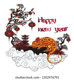 Happy chinese new year 2020 - Year of the rat