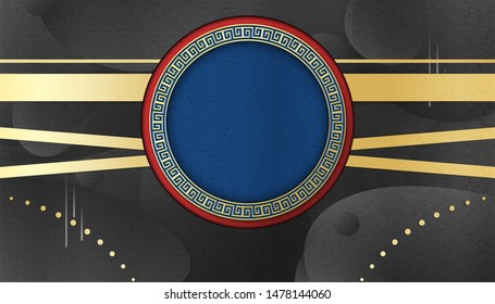 Happy Chinese new year 2020, year of the rat. Template design for cover book, invitation, poster, flyer, premium packaging. Vector illustration in paper cut and craft style.
