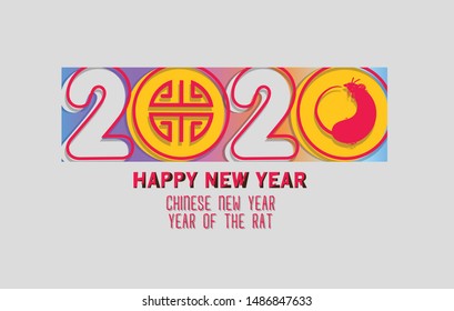 Happy chinese New Year 2020. The year of the rat