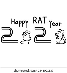 Happy chinese new year 2020, year of rat.