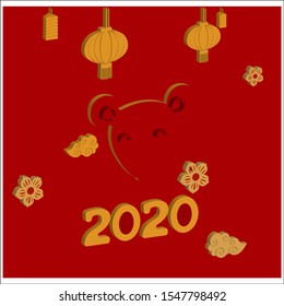 Happy Chinese New Year 2020 year of the rat.