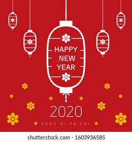 Happy Chinese new year 2020. Year of rat