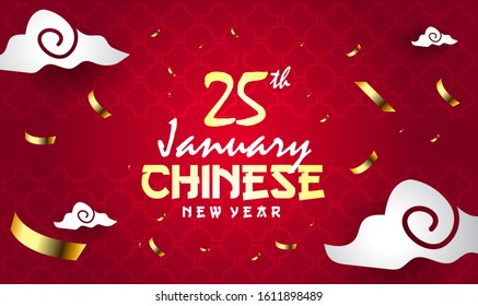 Happy chinese new year, 2020, Greetings year of the rat. Background template for your any media. Vector illustration