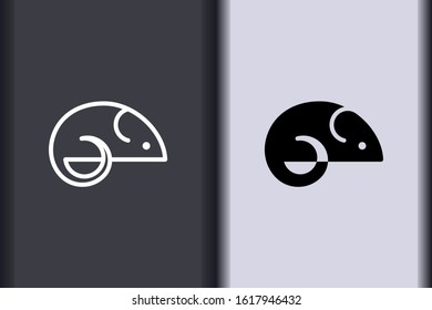 happy Chinese New Year 2020. chinese zodiac sign year of rat. asian elements minimal flat simple rat concept logo. creative vector eps design isolated on background.