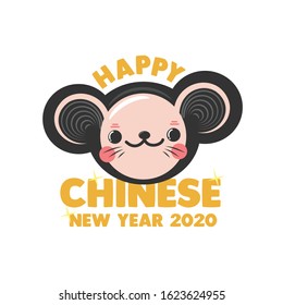 Happy Chinese New Year 2020 Vector illustration