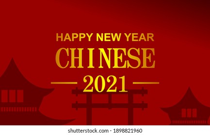 Happy Chinese New Year 2021, Chinese New Year 2572, Golden Buffalo Year