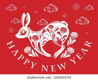 Happy Chinese New Year 2023 Background Design illustration