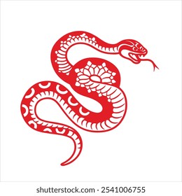 Happy Chinese new year 2025.  year of the Snake. Red Snake, cards, story templates and envelope design. Lunar new year. concept