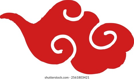 Happy Chinese new year 2025 clip art. Year of the snake with Chinese pattern, gold hanging lantern, fan, envelope