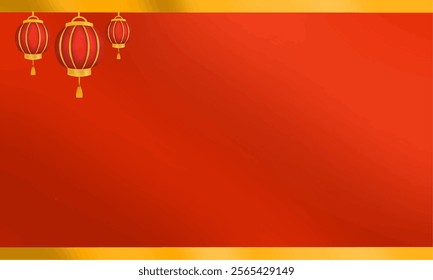 Happy Chinese new year 2025 clip art. Year of the snake with Chinese red background