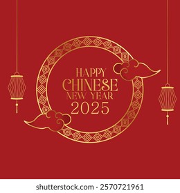 Happy Chinese New Year 2025 Social Media Post Design