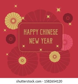 Happy Chinese New Year. Chinese background of Vector illustration Design