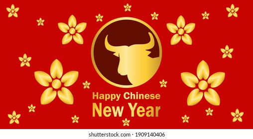 happy chinese new year background design 2021. metal buffalo background design. designs for templates