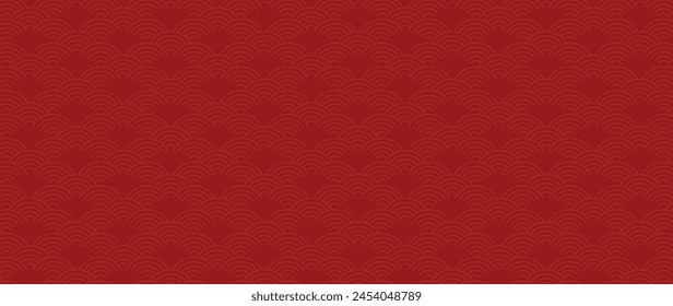 Happy Chinese new year background vector. Luxury wallpaper design with chinese pattern on red background. Modern luxury oriental illustration for cover, banner, website, decor.