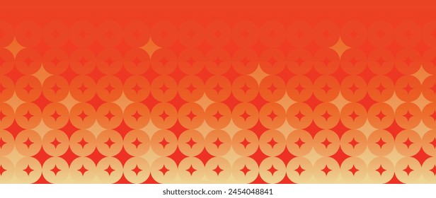 Vector de fondo de feliz año nuevo chino. Diseño de Fondo de pantalla de lujo con patrón chino, moneda sobre fondo rojo. Ilustración oriental moderna de lujo para la cubierta, el Anuncio, el Sitio web, la decoración.