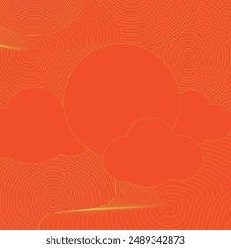 Happy Chinese new year background art design. Vector illustration concept for posters, flyers, greeting cards, banner, invitation, banner, website calendar. Japanese, Korean, Vietnamese lunar new year