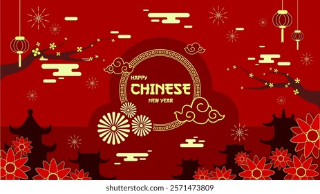 Happy Chinese New Year Background 