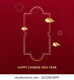 Feliz ano novo chinês. 2026 Ano do Cavalo. Ano novo lunar. Festival da primavera. Ilustração vetorial.