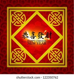 Happy Chinese New Year Card Vector Design