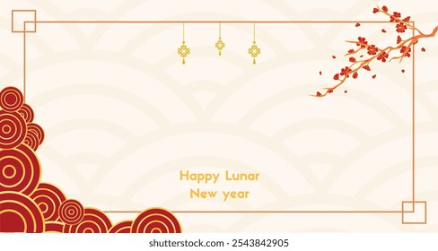 Happy Chinese New Year design withgold and red colors for festival banner or Greetings Card background.Graphic texture wallpaper.vector illustration EPS10.