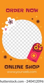 Happy Chinese new year festival. Year of the dragon. red, gold and white colors. Cartoon Vector illustration design for Poster, Banner, Greeting, Card, Flyer, Cover, Post. Chinese dragon. February 10.