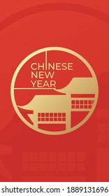 Happy chinese new year golden background - premium vector