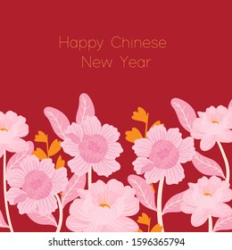 happy chinese new year greeting card