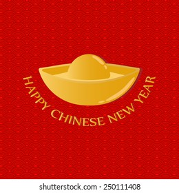Happy Chinese New Year Greetings card, Chinese money,vector illustration