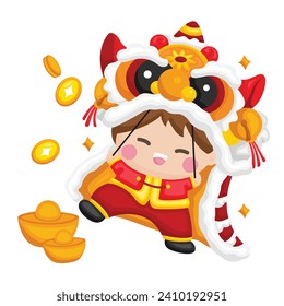 Chinese New Year Sticker Vector Art & Graphics