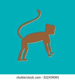 Happy chinese new year of the monkey. Christmas collection. Vector illustration