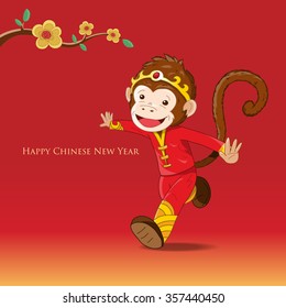 Happy Chinese New Year / Year of Monkey (Chinese Translation: Happy New Year)