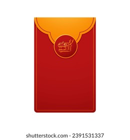 Feliz año nuevo chino 2024 el signo del dragón zodiaco. Linterna, elementos asiáticos de oro. Feliz año nuevo 2024 del dragón. Logo de la cabeza del dragón. 