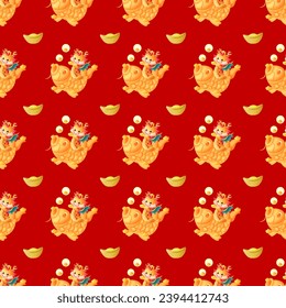feliz patrón chino de año nuevo. Fondo de dragón suave. Vector. Feliz Año Lunar. tarjeta de felicitación. Año del dragón