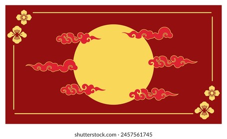 Happy Chinese new year rabbit design Japanese, Korean, Vietnamese lunar new year. Vector illustration and banner concept for cover, card, poster, banner. Chinese zodiac Dragon symbol.