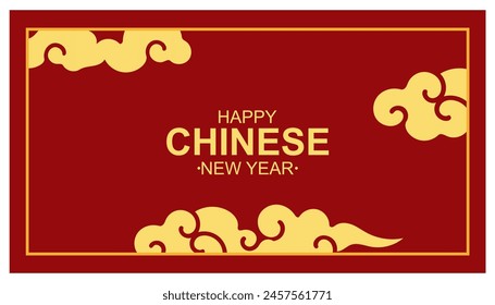 Happy Chinese new year rabbit design Japanese, Korean, Vietnamese lunar new year. Vector illustration and banner concept for cover, card, poster, banner. Chinese zodiac Dragon symbol.