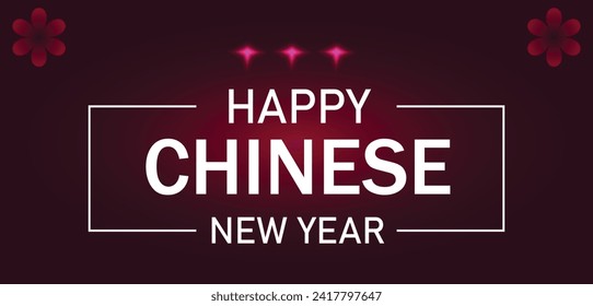Happy Chinese New Year Text Design