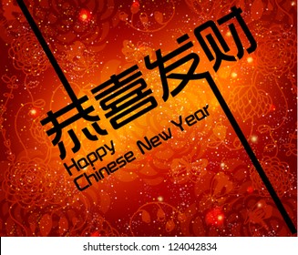 Happy Chinese New Year Vector Card Design