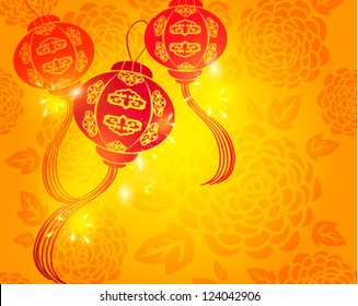 Happy Chinese New Year Vector Card Design